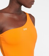 Thumbnail for your product : Off-White Logo one-shoulder swimsuit