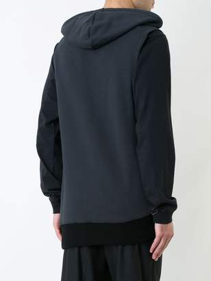 Ann Demeulemeester asymmetric zipped hoodie