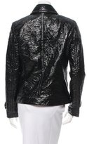 Thumbnail for your product : Dolce & Gabbana Coated Leather-Trimmed Jacket w/ Tags