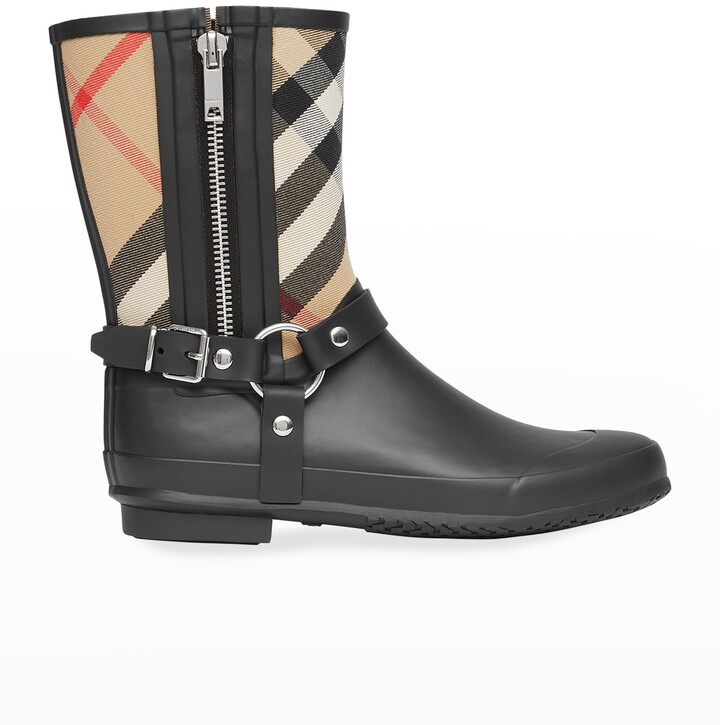Burberry moto rain boots Clearance