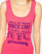 Thumbnail for your product : B.young Hilfiger Denim Linda Graphic Print Tank Top