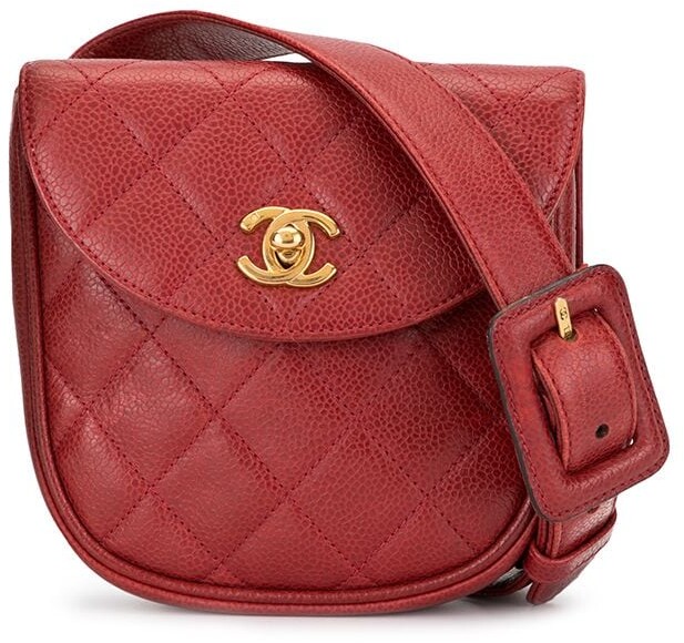 Chanel Pre Owned 1997 CC diamond-quilted belt bag - ShopStyle