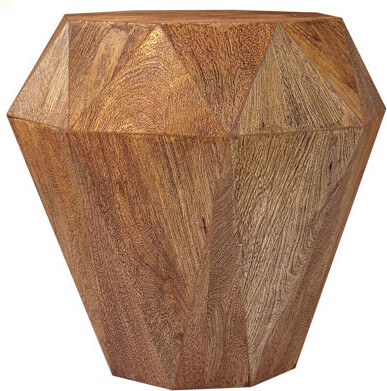 Orren Ellis Pringle Octagonal Solid Mango Wood Side Table