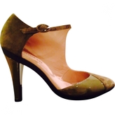 Thumbnail for your product : Repetto Khaki Leather Heels