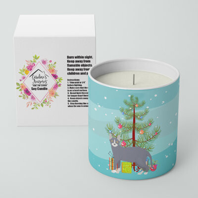 Don Sphynx #2 Cat Merry Christmas 10 Oz Decorative Soy Candle