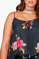 Thumbnail for your product : boohoo Plus Kirsty Floral Cami Top