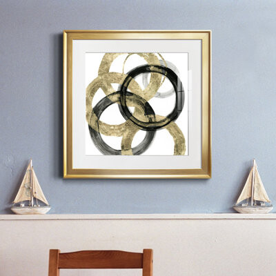 Mercer41 Golden Cuisine Pig - Picture Frame Painting