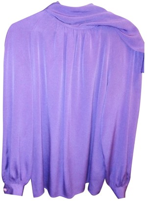 Valentino Garavani Purple Silk Top for Women Vintage