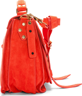 Thumbnail for your product : Proenza Schouler Medium Poppy Red Suede PS1 Messenger Bag