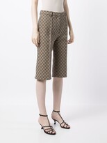 Thumbnail for your product : Shanghai Tang x Yuni Ahn lattice jacquard longline shorts