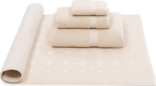 Linum Home Textiles LinumHomeTextiles100%TurkishCottonSinemisTerry4PieceTowelSetBeigeBathTowelSet