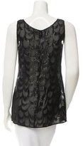 Thumbnail for your product : Rachel Zoe Sheer Ruffle-Accented Top