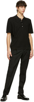Thumbnail for your product : Dunhill Black Wool Single Pleat Trousers
