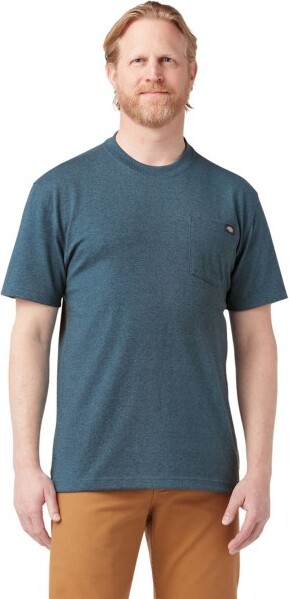 Men's Dickies Heavyweight Pocket T-Shirt 3XLarge Tall Baltic Blue Heather