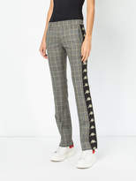 Thumbnail for your product : Faith Connexion checked logo stripe trousers