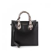 BALENCIAGA Padlock Nude All Afternoon Tote Leather with Snakeskin Mini