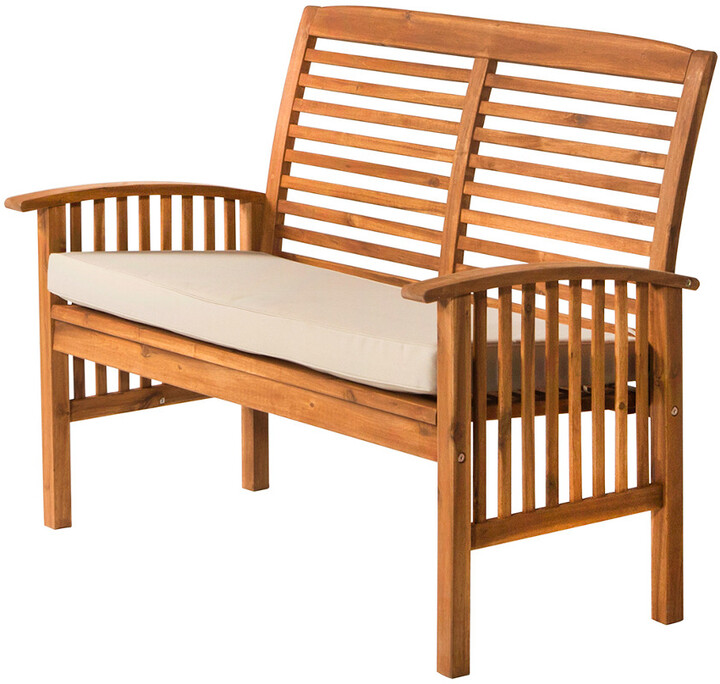 Hewson Acacia Wood Outdoor Patio Loveseat Bench ShopStyle Sofas