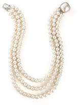 Thumbnail for your product : Majorica 8MM WHT PEARL 3 ROW NECKLACE