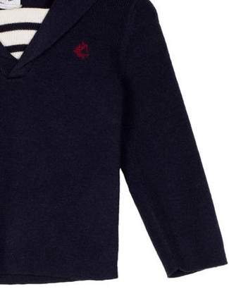 Petit Bateau Boys' Wool-Blend Collared Sweater w/ Tags