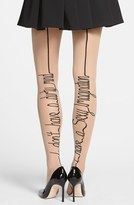 Thumbnail for your product : Pretty Polly Writing Detail Back Seam Tights