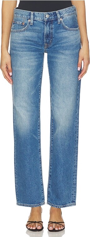 Pistola Denim Issa Mid Rise Relaxed Straight Jeans