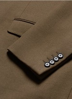 Thumbnail for your product : Lanvin Slim fit contrast collar wool coat
