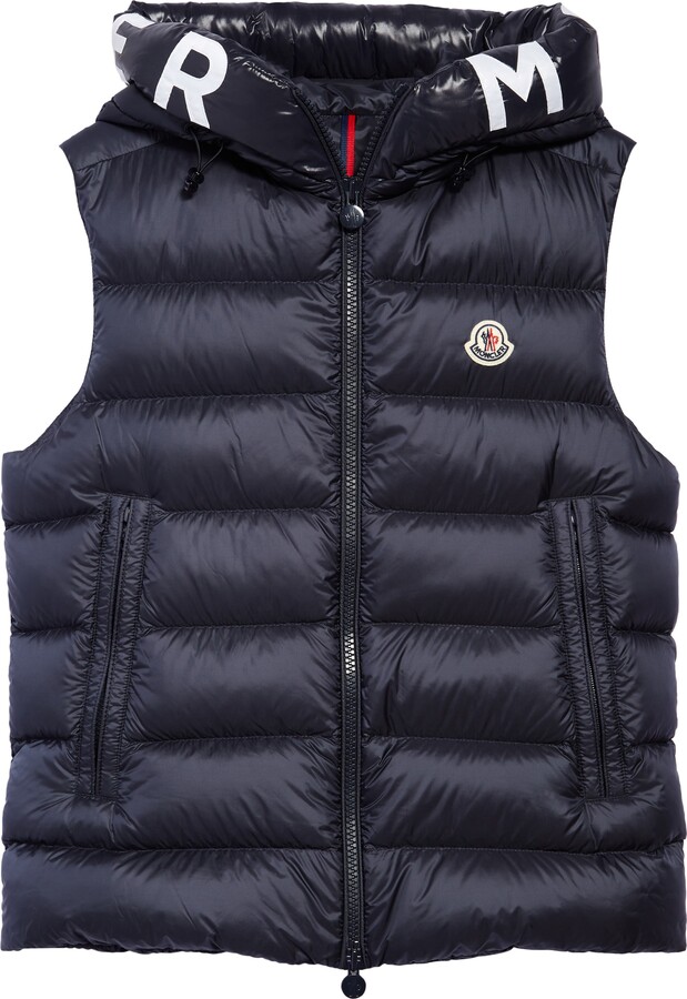 Moncler Montreuil Logo Water Resistant Lightweight Down Puffer Vest -  ShopStyle Outerwear