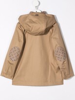 Thumbnail for your product : Herno Kids Logo-Plaque Hooded Cotton Jacket