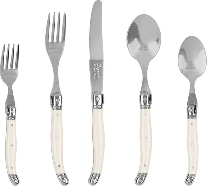 French Home Laguiole Connoisseur 20pc 18/10 Stainless-Steel Flatware Set