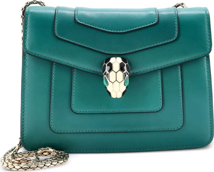 Bvlgari Pre-Owned Serpenti Forever Square Shoulder Bag Leather Small crossbody bag