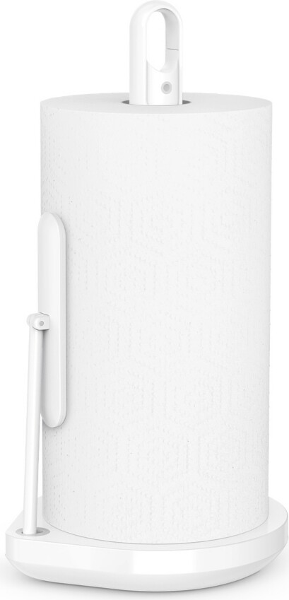 simplehuman Paper Towel Pump, White Steel