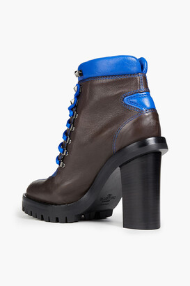 Valentino Rockstud two-tone leather ankle boots
