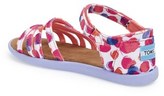 Thumbnail for your product : Toms 'Youth - Water Dot' Sandal (Toddler, Little Kid & Big Kid)
