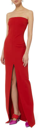 SOLACE London Bysha Red Strapless Gown