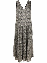 Thumbnail for your product : LES COYOTES DE PARIS Sleeveless Paisley Smock Dress