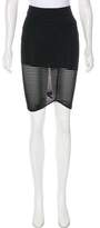 Thumbnail for your product : Torn By Ronny Kobo Mesh Knit Knee-Length Skirt