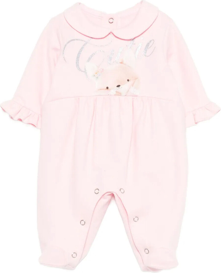 Peter Pan-Collar Fox-Print Pyjamas