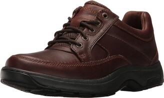 Dunham Midland Oxford Waterproof (Brown Polished Leather) Men's Lace up casual Shoes