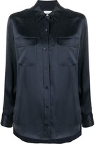 Thumbnail for your product : Equipment Silk Long-Sleeve Blouse