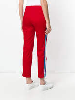 Thumbnail for your product : P.A.R.O.S.H. striped trim tapered leg trousers