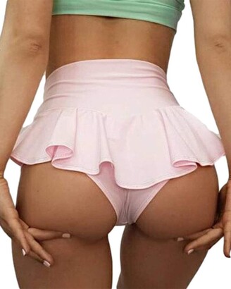 BZB Women's Yoga Shorts Cut Out Scrunch Booty Hot Pants High Waist