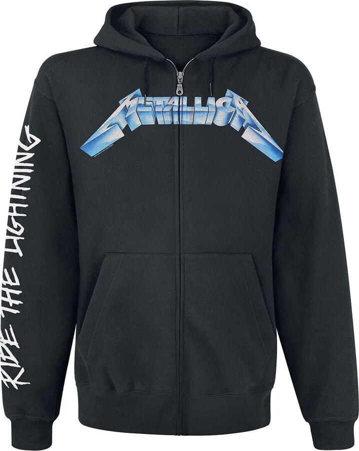 Metallica Ride The Lightning Men Hooded Zip Black S ShopStyle Jumpers & Hoodies