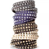 Thumbnail for your product : Linea Pelle Double Wrap Triple Row Mixed Gold Studs Cuff