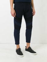 Thumbnail for your product : Neil Barrett panelled cropped trousers