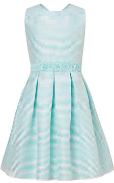 John Lewis 7733 Heirloom Collection Girls' Organza Stripe Dress, Blue