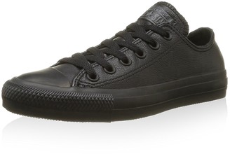 all black leather chucks