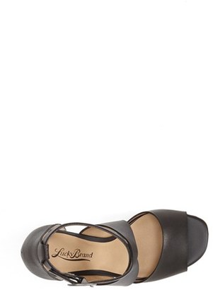 Lucky Brand 'Lyndell' Leather Wedge (Women)