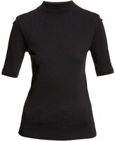 Thumbnail for your product : Vince Mock-Neck Elbow-Sleeve T-Shirt