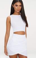 Thumbnail for your product : PrettyLittleThing White Cut Out Detail Wrap Skirt Bodycon Dress