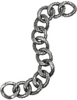 Thumbnail for your product : Bottega Veneta Intrecciato oxidized silver chain bracelet